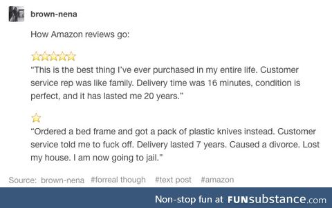 2 Types of Amazon Reviews