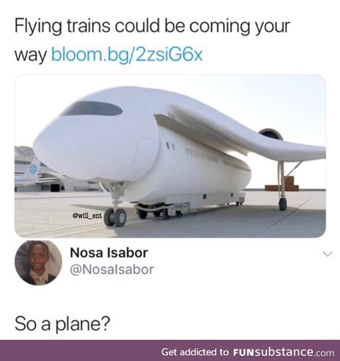 Flying trains