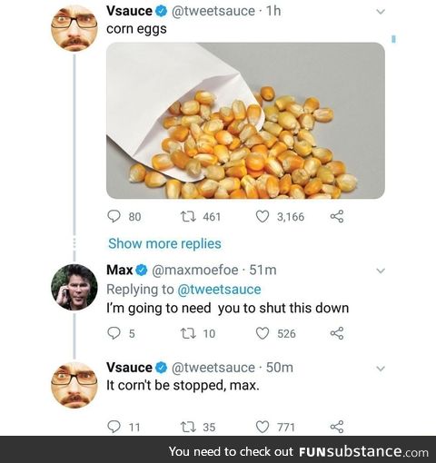 Corn eggs
