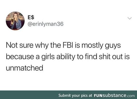 Girls make good FBI