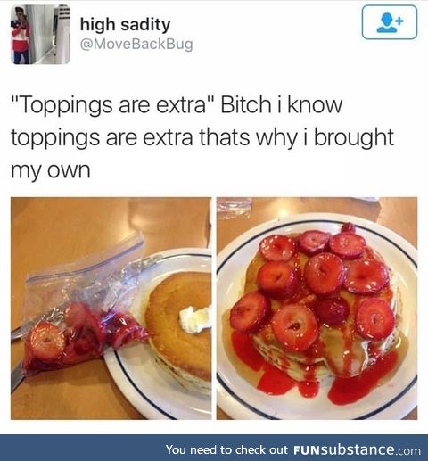Cheap toppings
