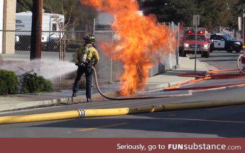 Firefighters vs Sewer Fire