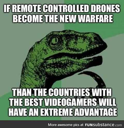 I mean they already use Xbox controllers for military drones