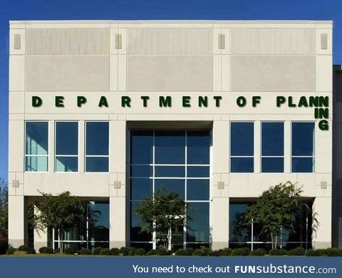 Well planned Department