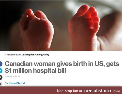 And they said 50k hospital bill for delivering a baby is a lie