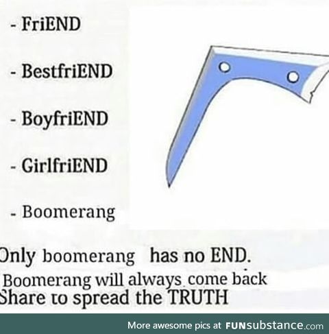 Boomerang will never leave you