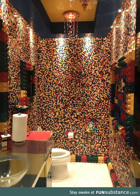 LEGO themed bathroom