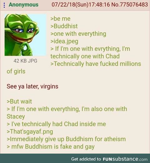 Anon is a buddhist