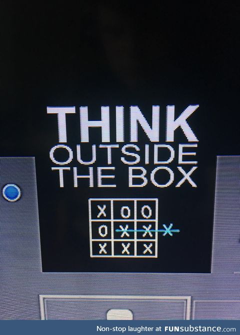 Sometimes the answer is inside the box