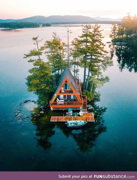 An island cabin