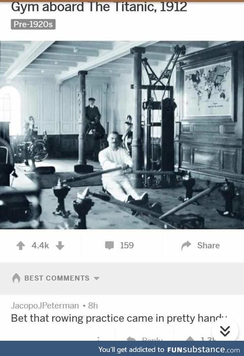 Gym aboard the Titanic