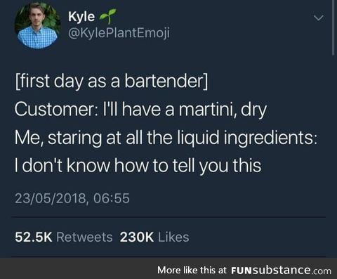 Dry martini