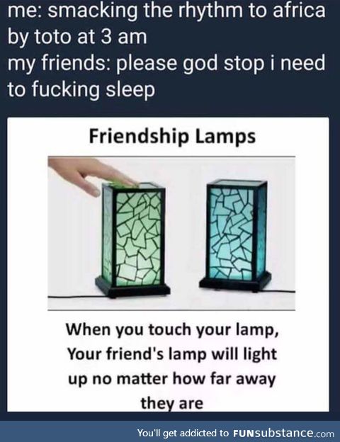Unfreindship lamp