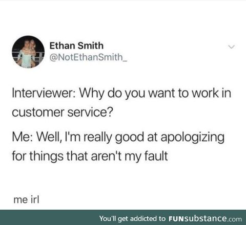 Customer service job interview
