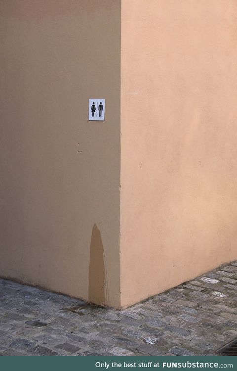 Unisex restroom for urgent cases