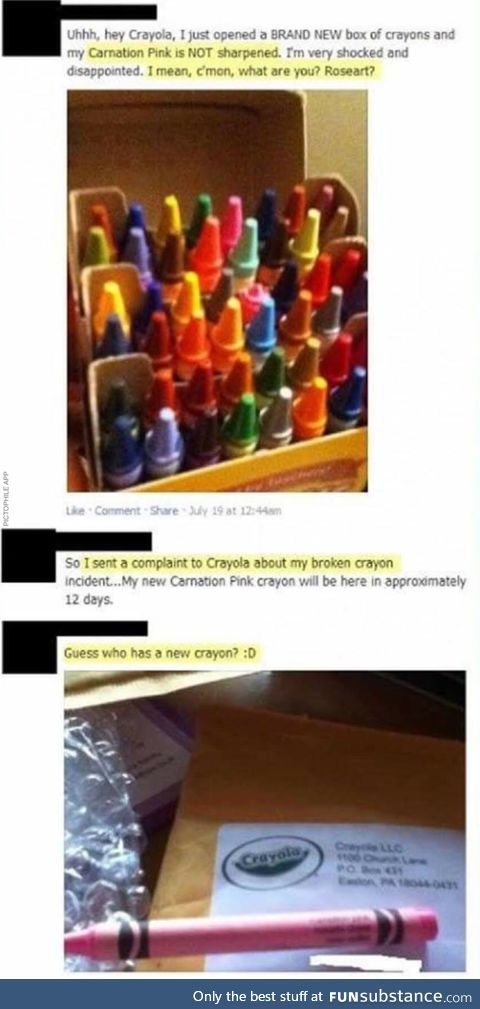 Cares about crayons