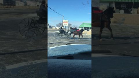 When your Amish town is frozen over