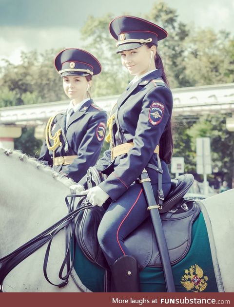 Mounted police in Russia