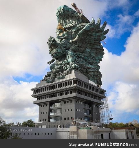One of the largest statues in the world, located in Bali, looks omegabadass