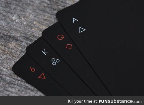 These minimalist playing cards