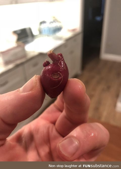 Little red potato looks like a heart