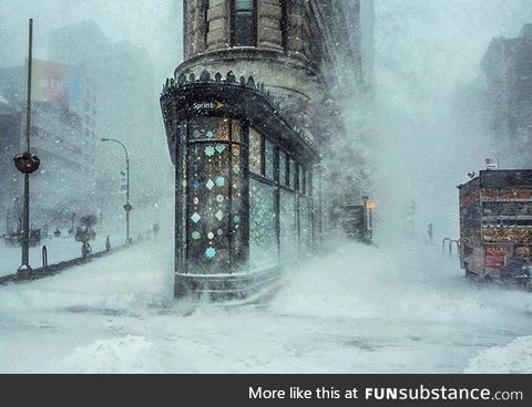 New York during a blizzard