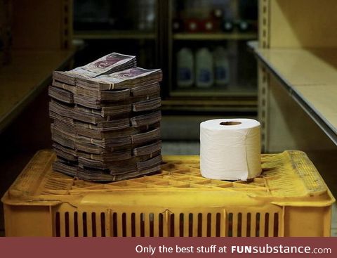 It currently takes 2,600,000 bolivars to buy a roll of toilet paper in Venezuela