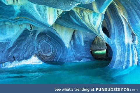 Marble caverns in Patagonia