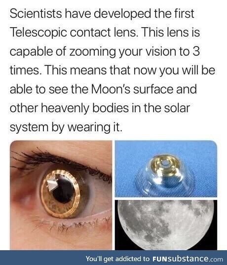 Zoomable eye lens