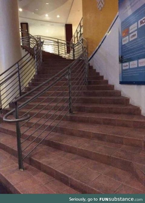 Bet a lot of people get tricked by this staircase