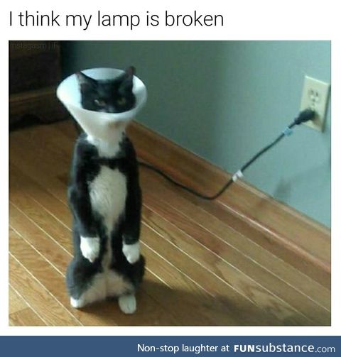 Broken lamp