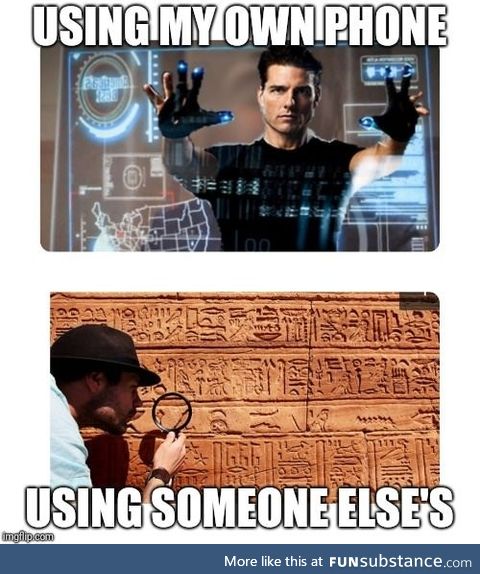 Using someone else's phone