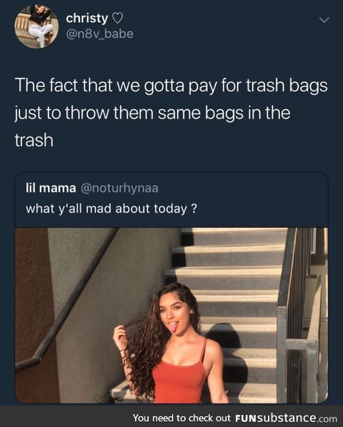 Trash the trash bag