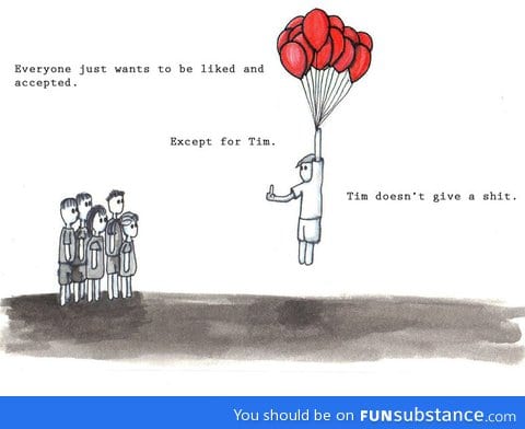 Tim doesn't give a shit