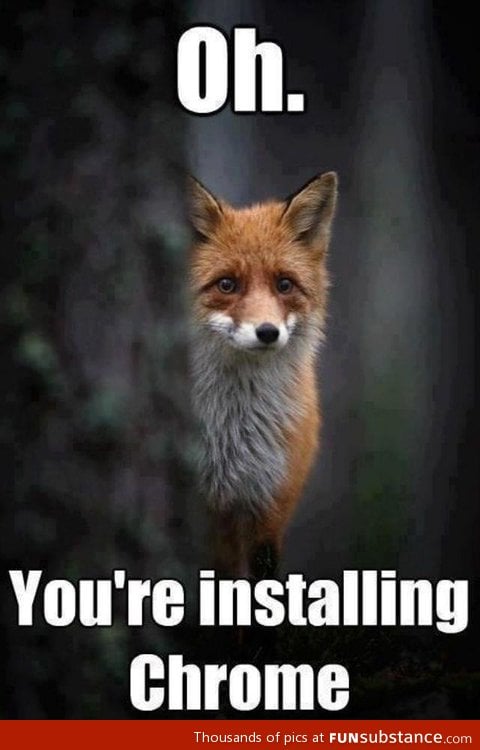 Firefox is sad