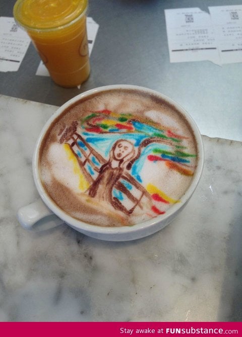 Some serious cappuccino art