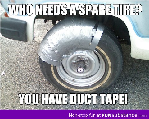 Spare tire, I don't need you!