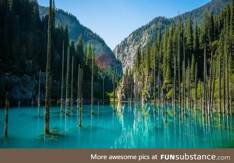 Lake kaindy , kazakhstan