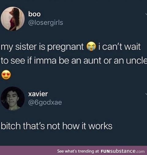 You an uncle now