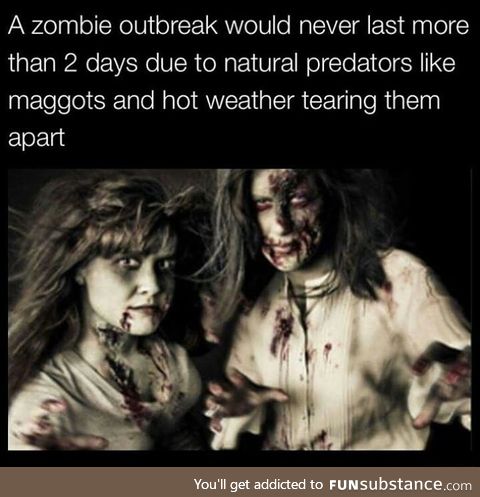 Zombie outbreak would be short