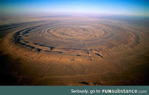 This formation, called "the eye of the Sahara", has mystified geologists for decades