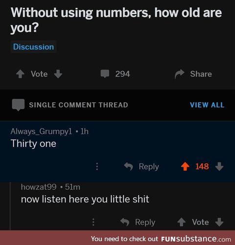 No numbers