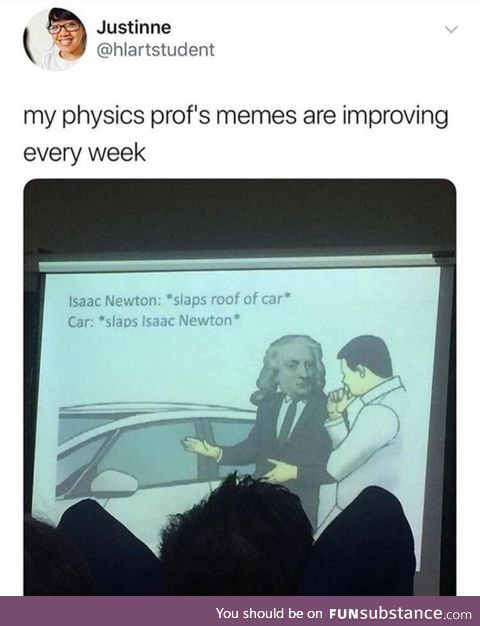 Professor's meme game