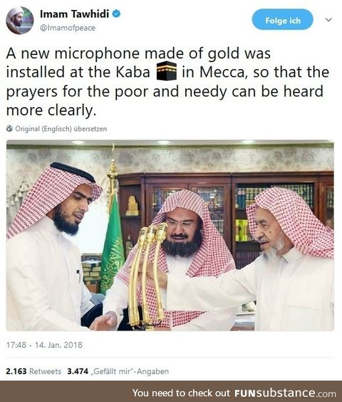 Gold conducts prayer better