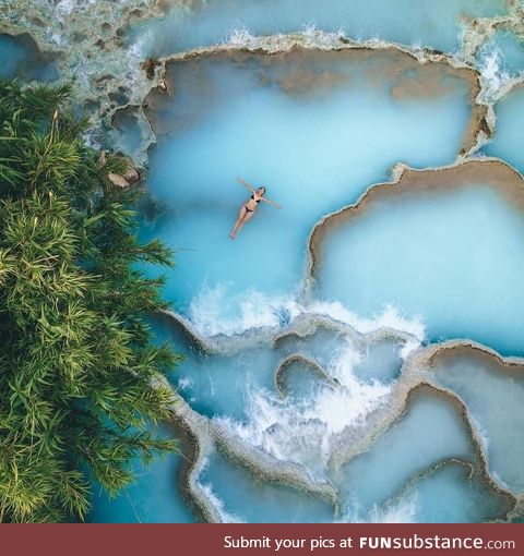 Hot springs in Saturnia, Italy