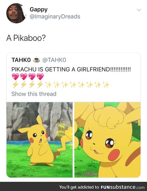 Pikachu girlfriend