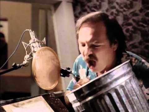 Frank Welker doing the voice over for lion roaring during the production of The Lion King