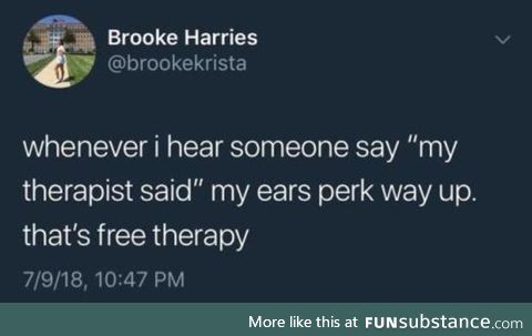 My therapist said