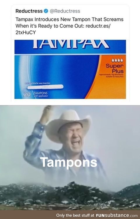Tampons that screams