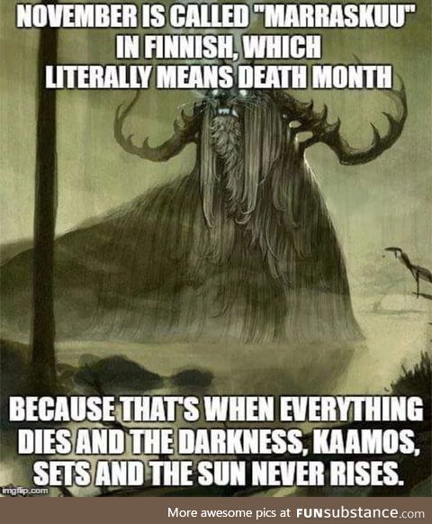 Death month is coming